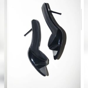 Cult Of Coquette Black Stiletto Heels  Size 10, NEW.